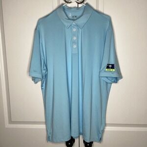 Mens Adidas Climalite Golf‎ Polo Shirt XL Lt. Blue "Lucky 13" South Carolina